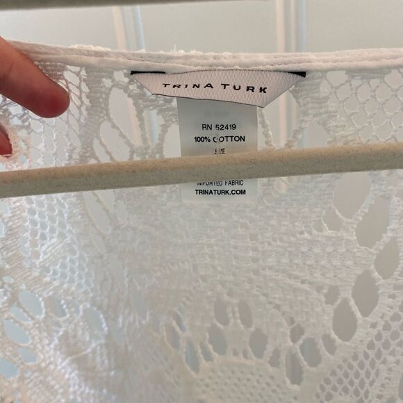 🌞Trina Turk new crochet top. - Picture 6 of 6